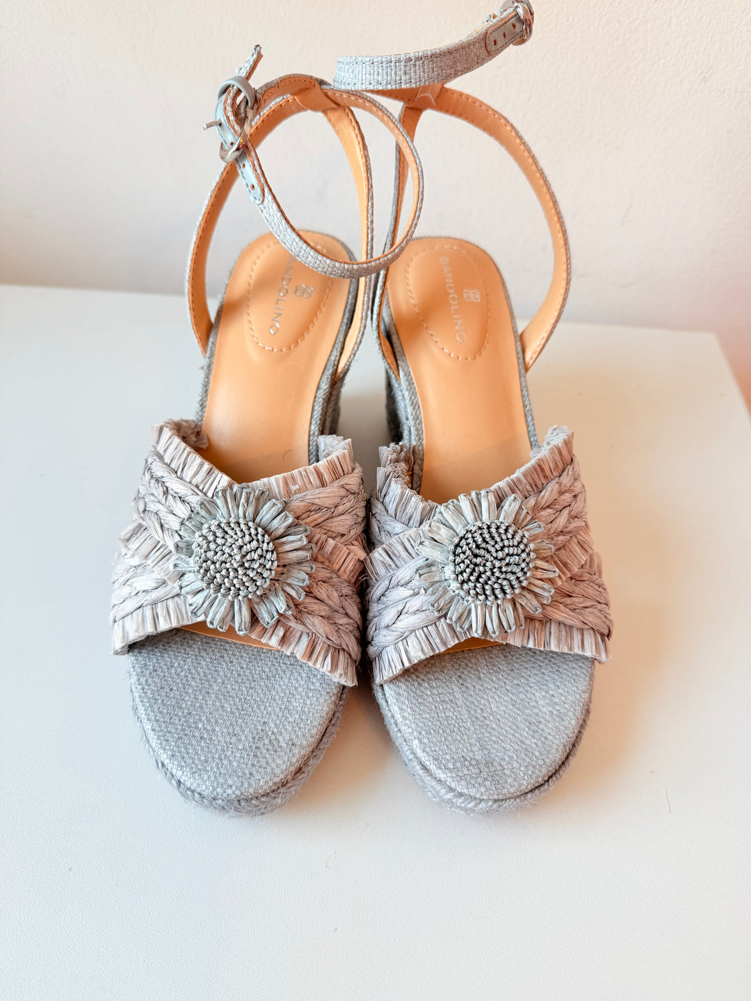 Bandolino Women’s Krista Espadrille Sandal In Bennette Blue Size 7.5 New