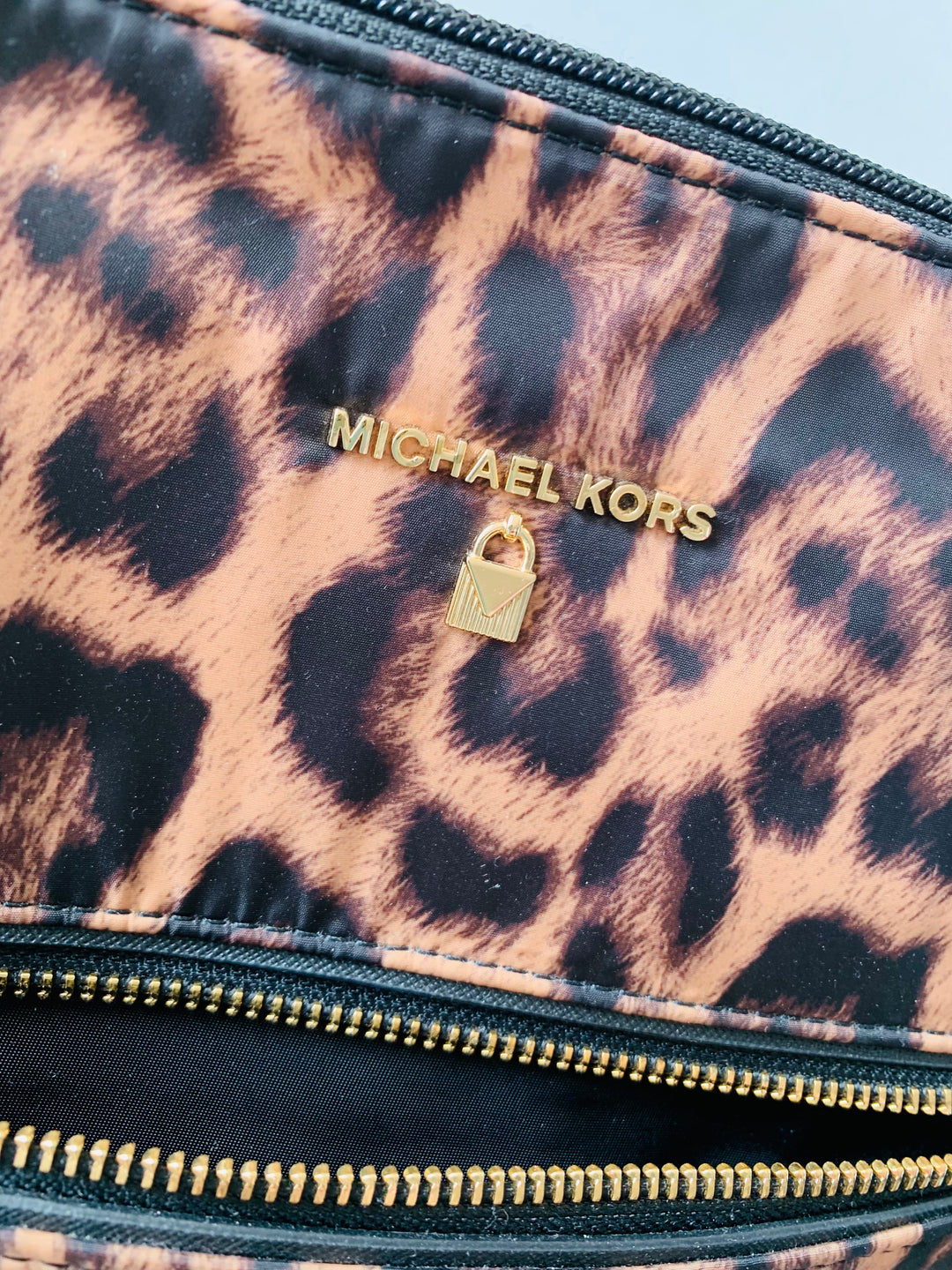 Michael Michael Kors Kelsey Medium Leopard Print Nylon Tote