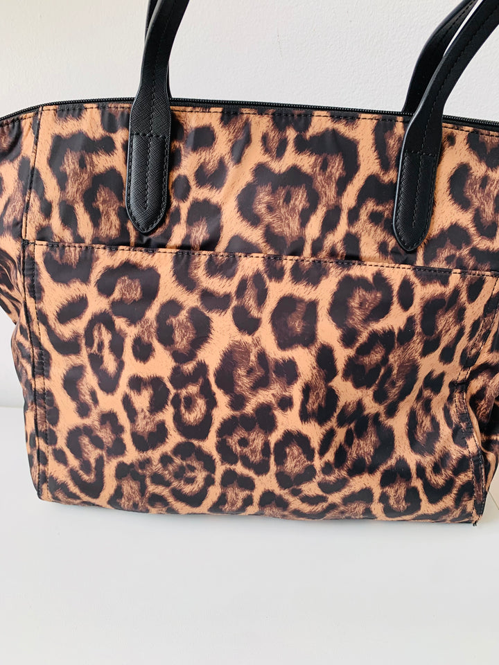 Michael Michael Kors Kelsey Medium Leopard Print Nylon Tote