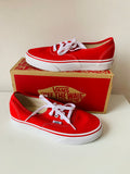 Vans Authentic Skate Shoe Women’s Size 6.5 In Red New In Box