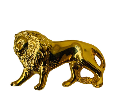 Anne Klein Vintage Gold Lion Brooch