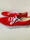 Vans Authentic Skate Shoe Women’s Size 6.5 In Red New In Box