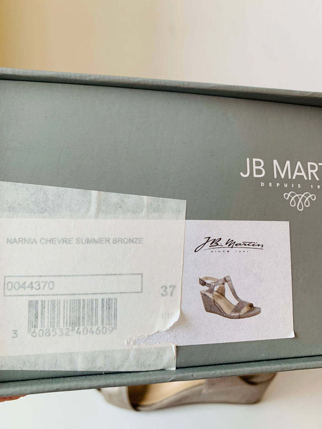J.B. Martin Narnia Summer Bronze Metallic Suede Sandals Size 37