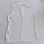 Brooks Brothers White Sleeveless Polo Shirt Size Medium