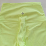Lululemon Align 25" Leggings Neon Yellow Size 4