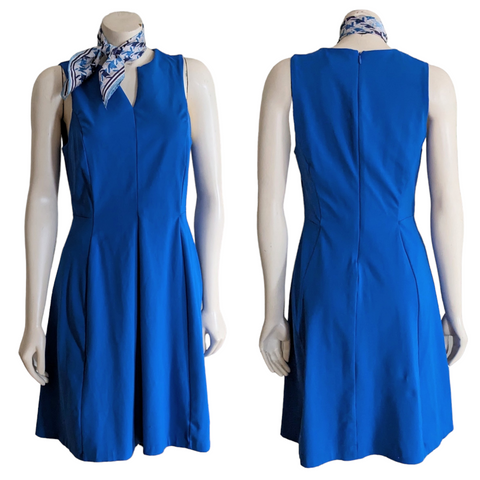 Cynthia Rowley Blue Fit & Flare Dress Size Medium