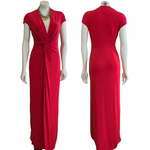 H By Halston Red Maxi Dress Size Small