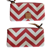 Dooney & Bourke Chevron Stripe Tote and Detachable Pouch