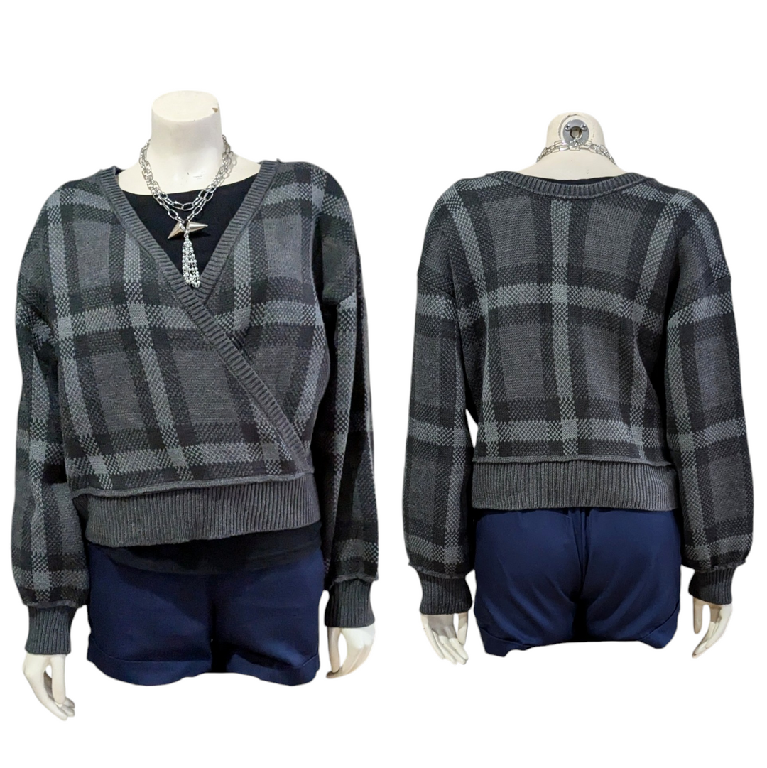 Vintage Havana Cropped Sweater Size Medium