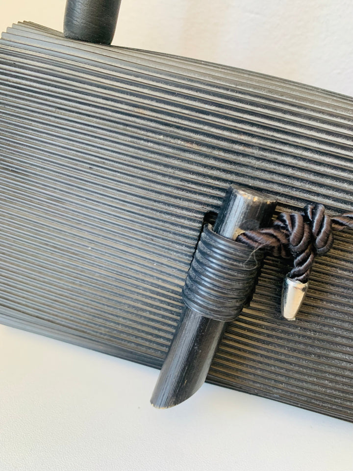 Fiber At Large Seattle Upcycled Black Tire Handbag
