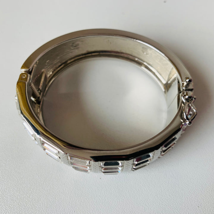 Lia Sophia Hinged Cuff With Rhinestones