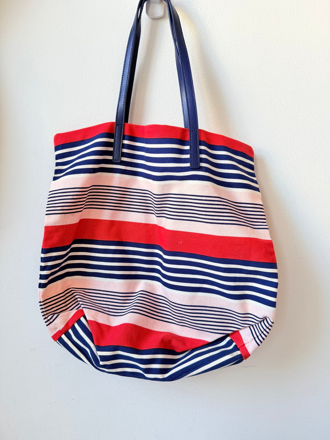 Kate Spade Striped Canvas Tote Bon Shopper