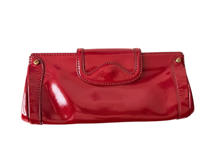 Cole Haan Vintage Red Patent Leather Clutch