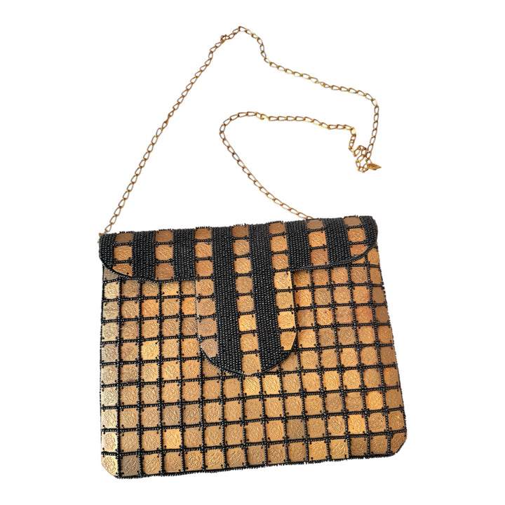 Akira Rhinestone And Metal Handbag