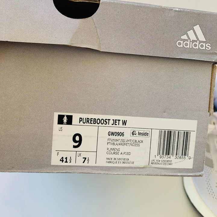 Adidas Pureboost Jet W Silver Metallic Running Shoes New In Box Size 9