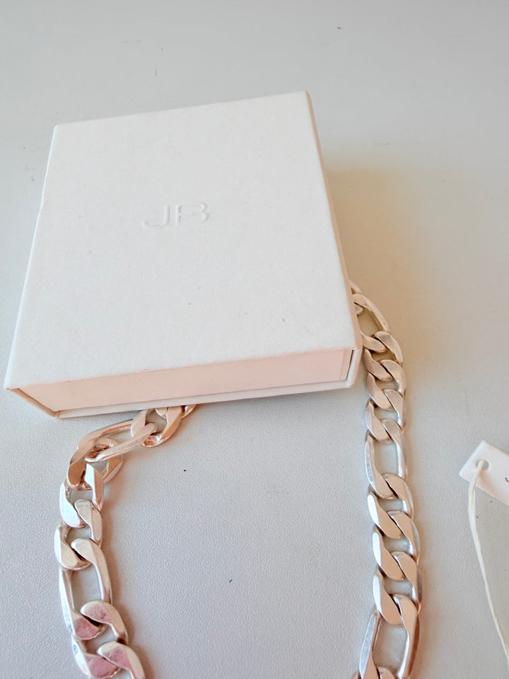 Jenny Bird Vera Figaro Style Chainlink Geometric Heart Necklace