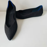 Rothy’s The Point Black Honeycomb Flats Size 7.5 Women’s