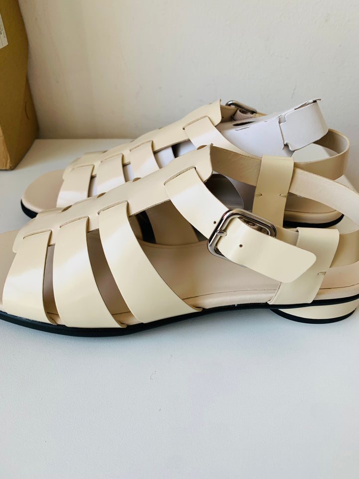 Ecco Sculpted Alba 25 Off White Sandal Size 41 (US 10-10.5) New In Box