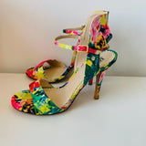 Mix No 6 Floral Cameo Heeled Sandal Size 8