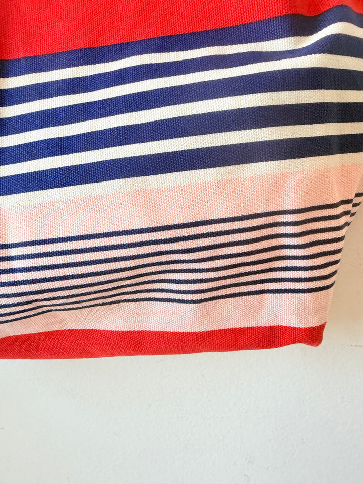 Kate Spade Striped Canvas Tote Bon Shopper