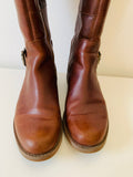 Timberland Savin Hill Brown Leather Tall Boots Size 7.5