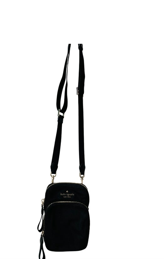 Kate Spade Chelsea Dual Crossbody Phone Nylon Handbag in Black