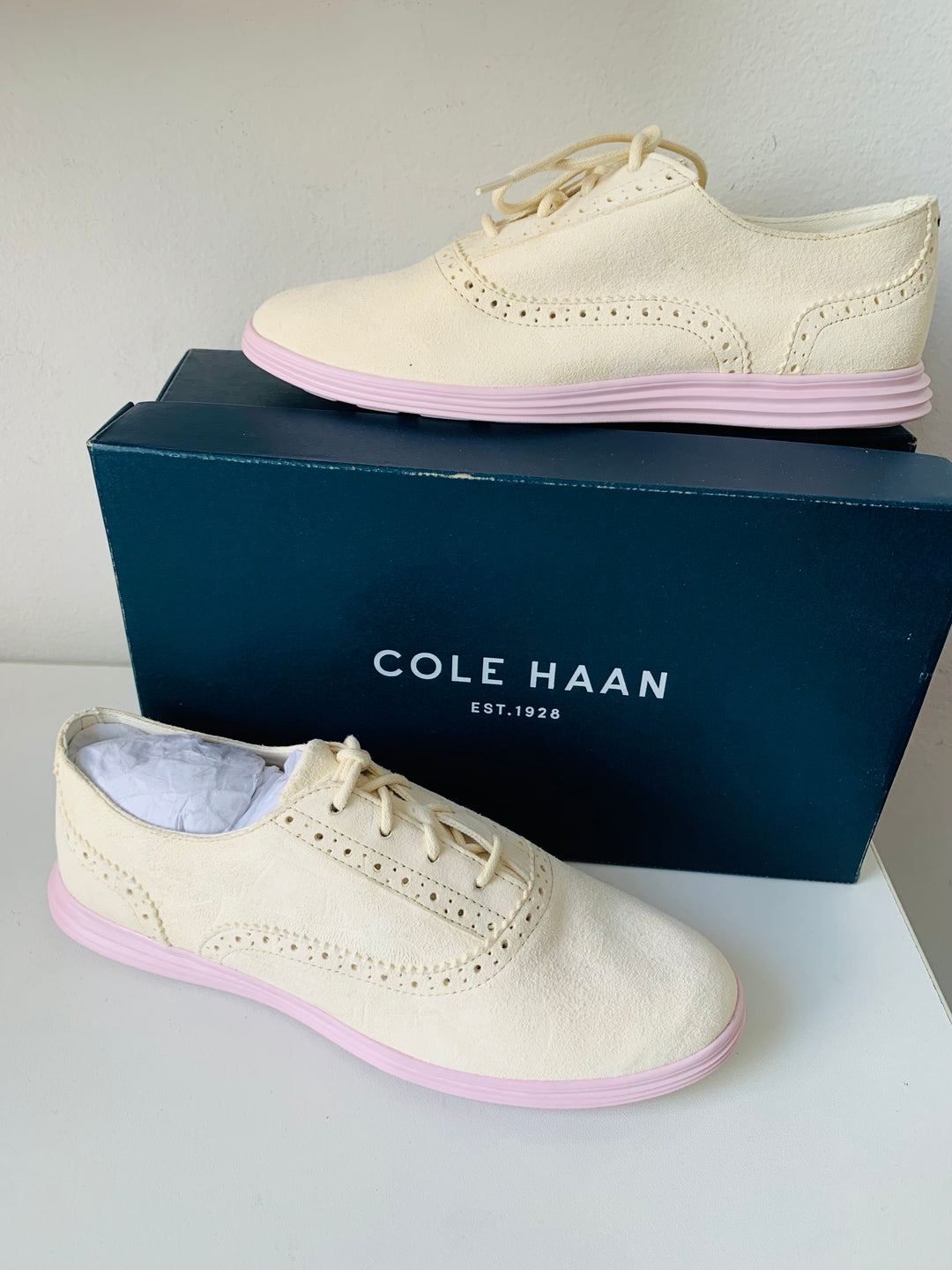 Cole Haan ELLA Grand Oxford II Sandshell Lilac Size 7 New in Box
