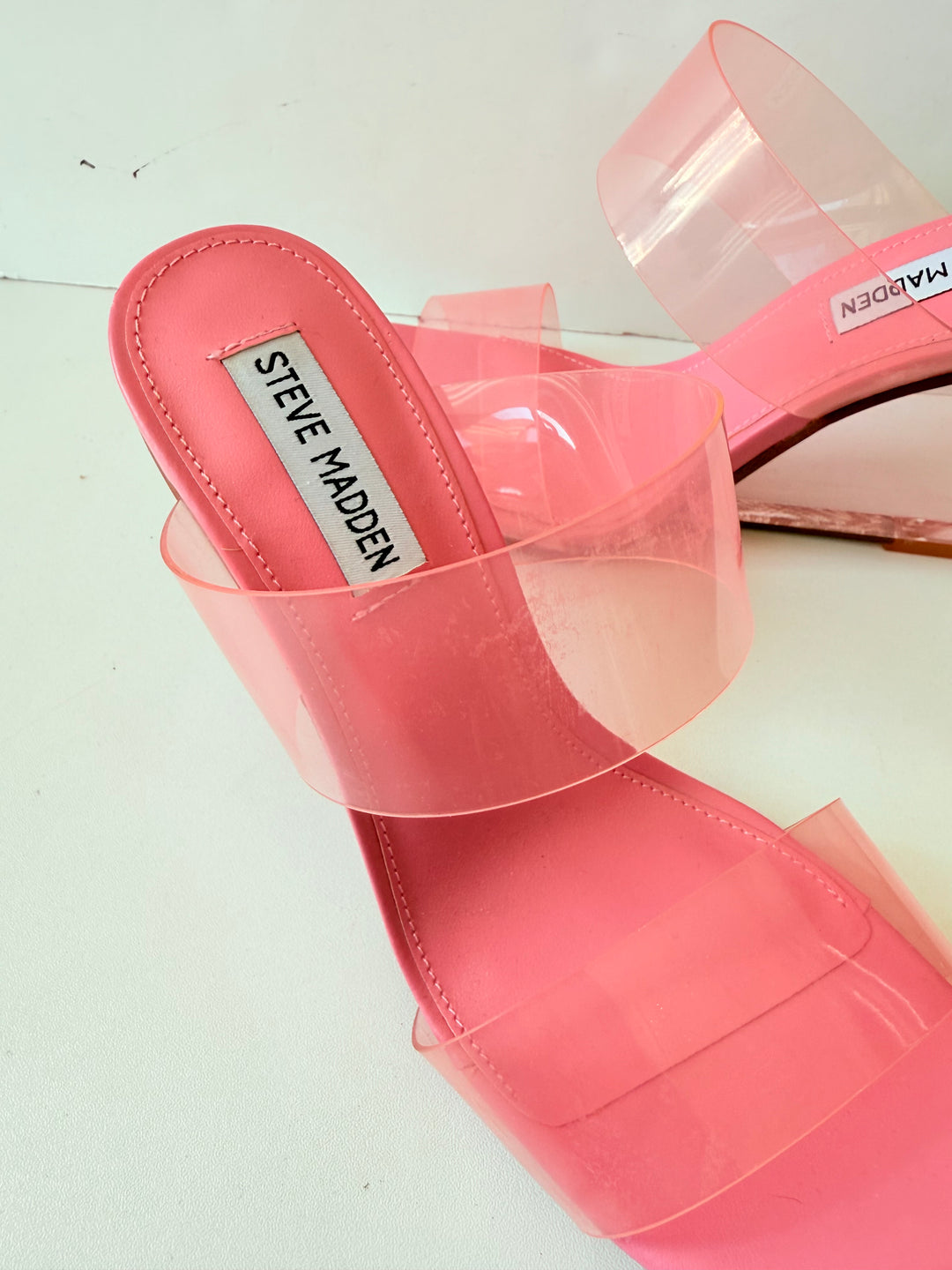 Steve Madden Isa Women’s Double Banded Slip On Wedge Sandals Size 7.5
