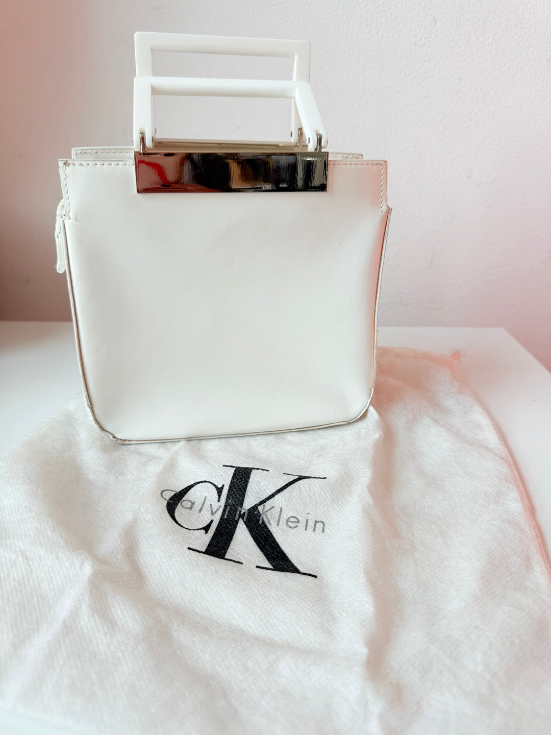 Calvin Klein White Handbag