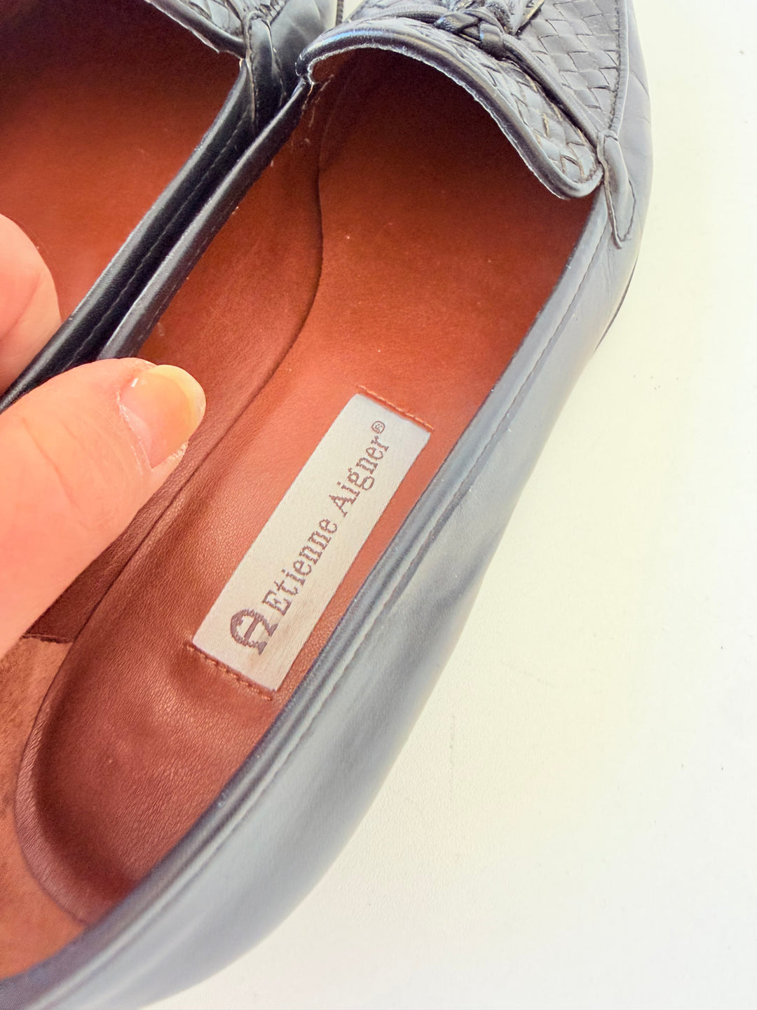 Etienne Ainger Ally Leather Tassel Loafers Size 8M