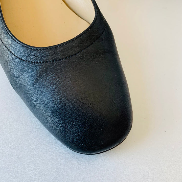 Everlane All Day Italian Black Leather Women’s Pump Size 9