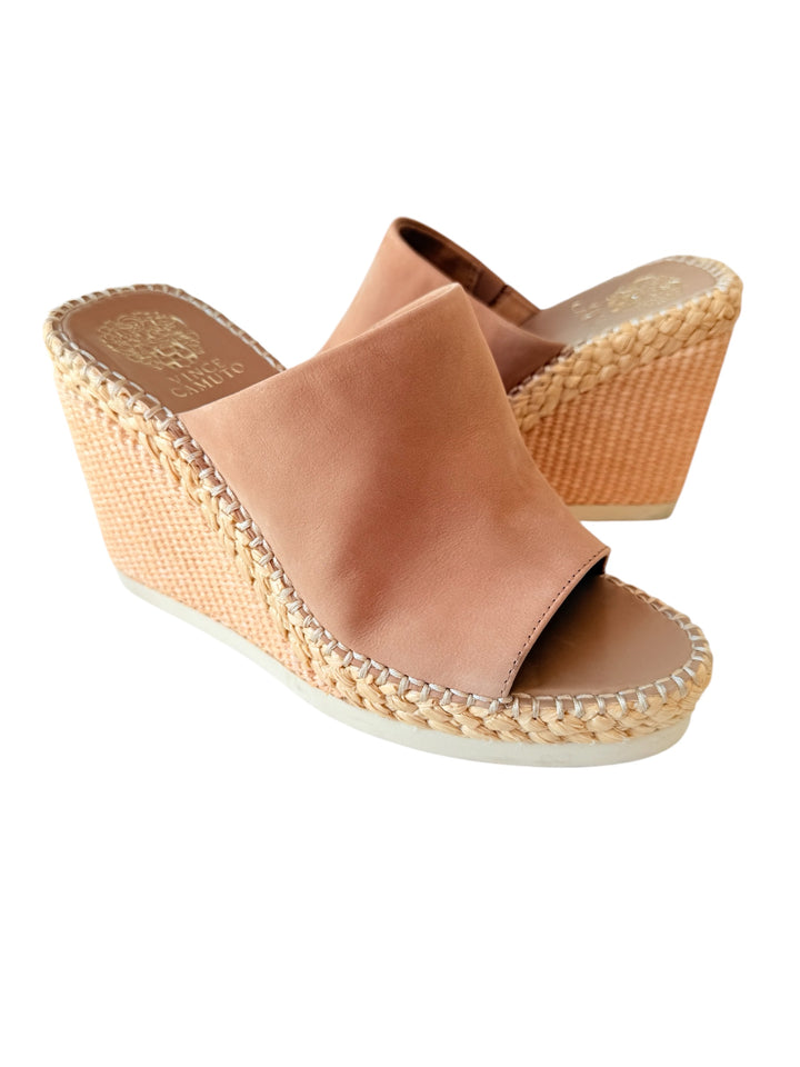 Vince Camuto Brissia Espadrille Wedge in Tortilla Size 8.5