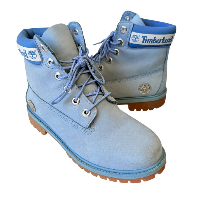 Timberland Light Blue Boots Size 5 Boys (Womens 6.5-7)