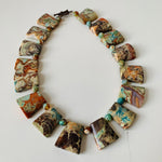 Natural Imperial Stone Handmade Statement Necklace