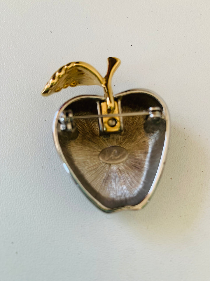 Vintage Liz Claiborne Apple Brooch