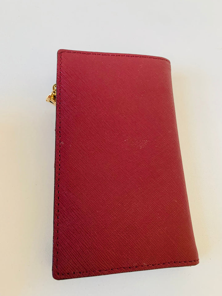 Kate Spade Deep Red Leather Mini Wallet