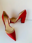 Kendall Miles CEO Pumps in Red Leather Size 37.5