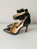 Jessica Simpson Women’s Cayna Black Gunmetal Metallic Dress Pump Size 6.5