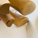 BCBGeneration Women’s Beige Suede Strappy Pump Size 9.5