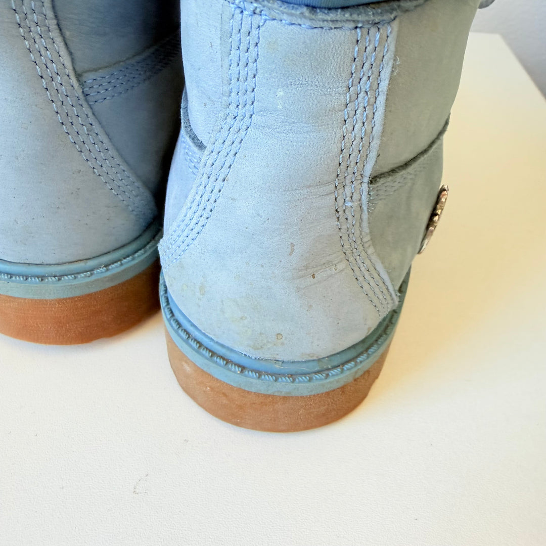 Timberland Light Blue Boots Size 5 Boys (Womens 6.5-7)