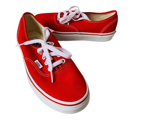 Vans Authentic Skate Shoe Women’s Size 6.5 In Red New In Box