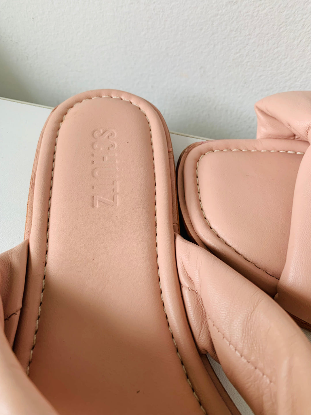 Schutz Fairy Slide Sandal In Blush Size 9.5