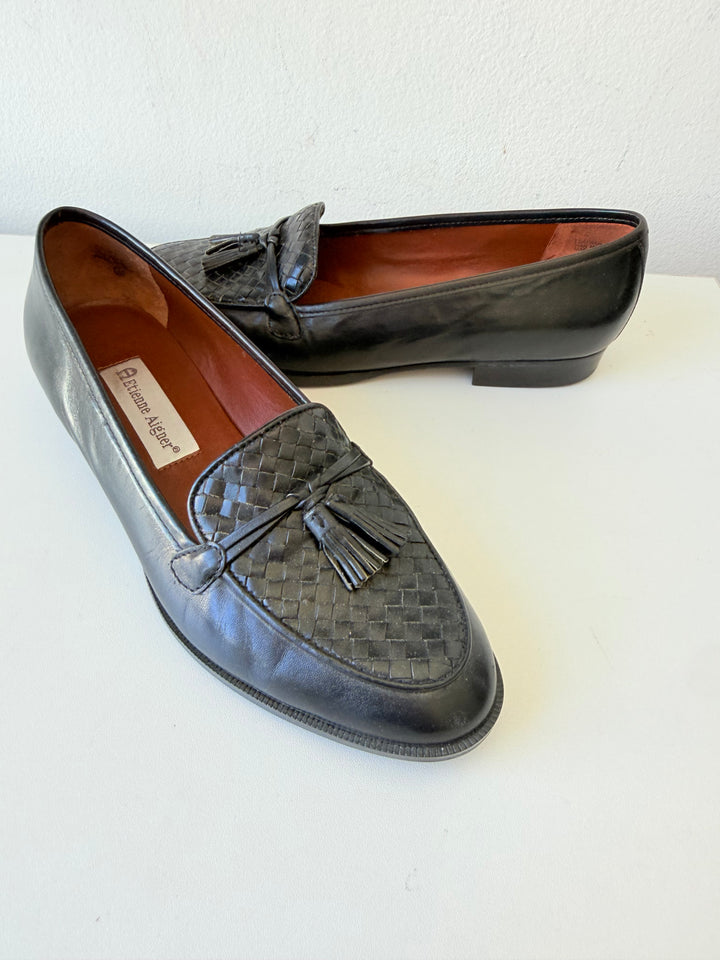 Etienne Ainger Ally Leather Tassel Loafers Size 8M