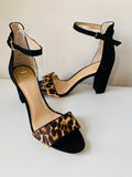 Vince Camuto Leopard Print Ankle Strap Sandals Size 10 New