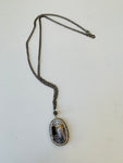 Brand Cazon Agate  and Crystal Pendent Necklace