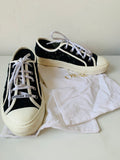 Christian Dior Walk’n Dior Lace Macrame Black Embroidered Sneakers Size 39