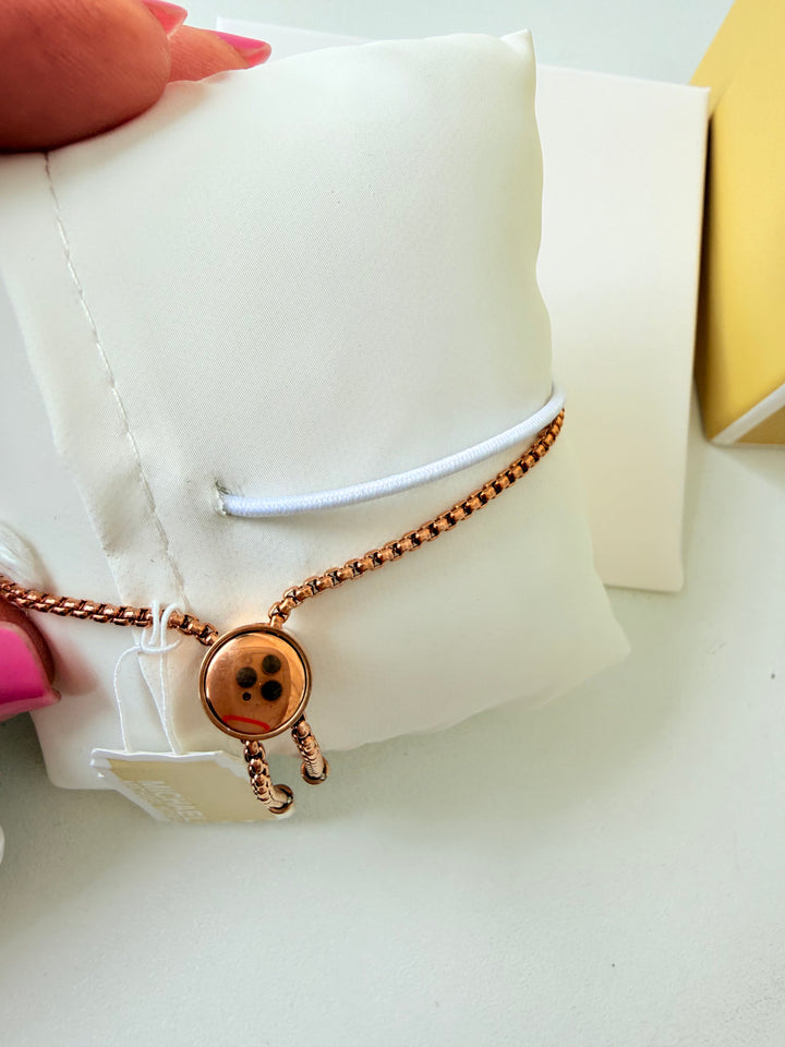 Michael Kors Rosegold Heart Logo Bracelt NWT