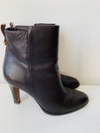 Coach Jemma Soft Calf Booties in Chestnut Size 9 Women’s