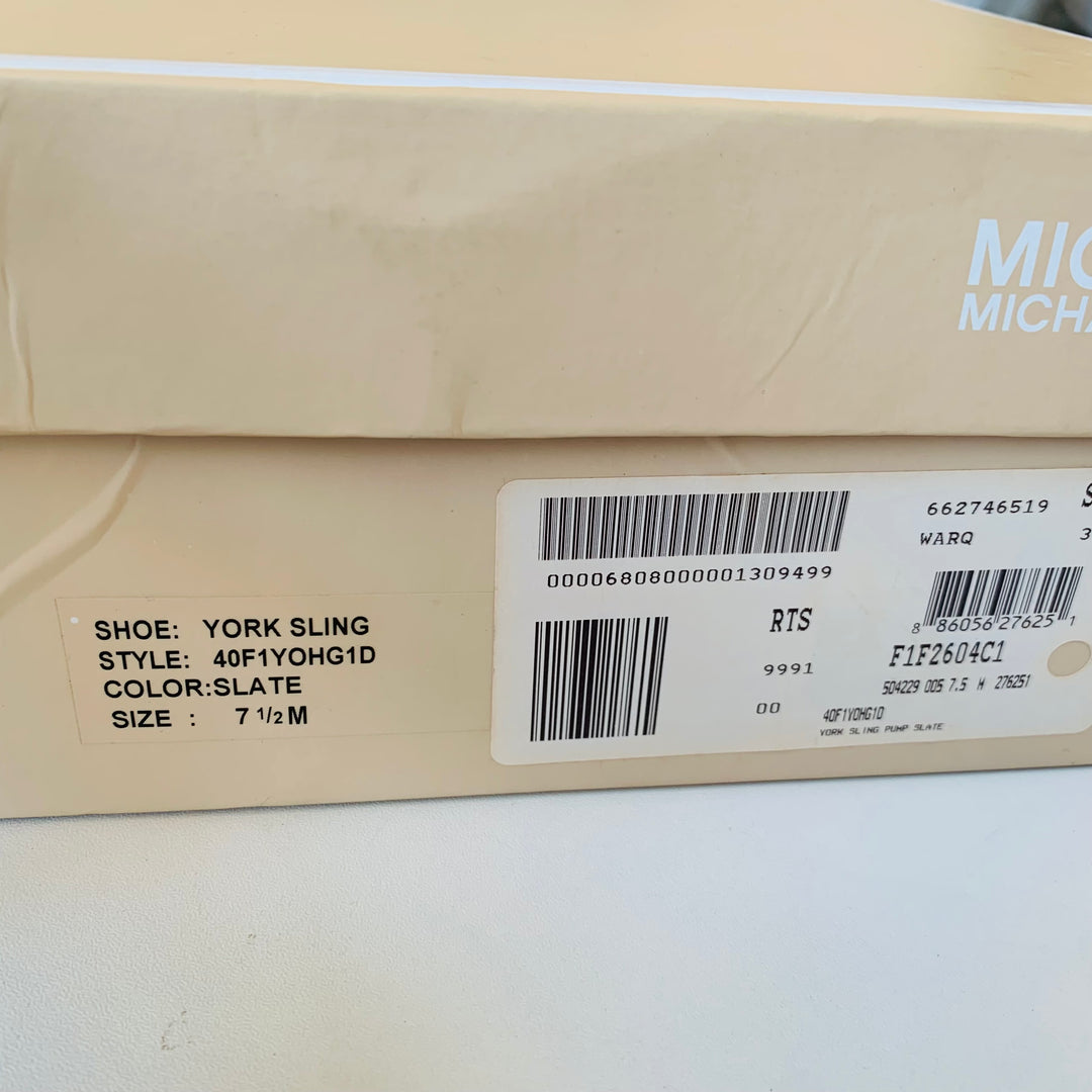 Michael Kors Platform Peep Toe Pump The York Sling Size 7.5