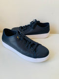 Cole Haan Women’s Leather Crosscourt Sneakers Size 6.5 in Blue